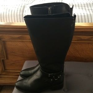 liz claiborne boots wide calf